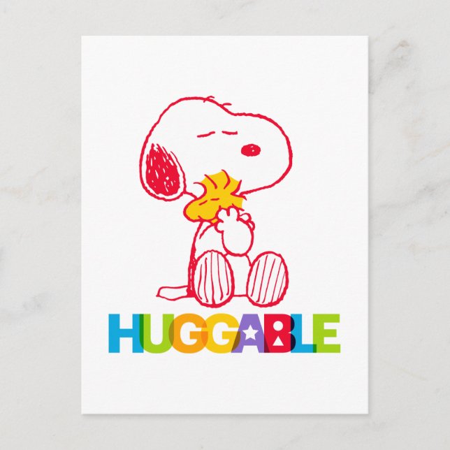 Peanuts | Snoopy & Woodstock Huggable Postcard (Front)