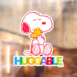 Peanuts Snoopy & Woodstock Huggable Window Cling
