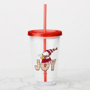 Peanuts Snoopy & Woodstock Joy Sled Ride Acrylic Tumbler