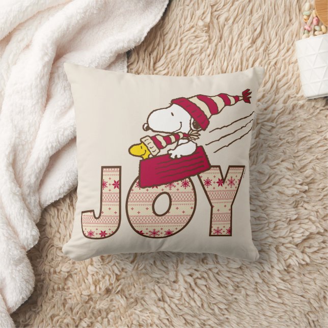 Peanuts | Snoopy & Woodstock Joy Sled Ride Cushion (Blanket)