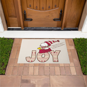 Peanuts   Snoopy & Woodstock Joy Sled Ride Doormat