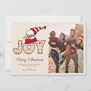 Peanuts   Snoopy & Woodstock Joy Sled Ride Holiday Card