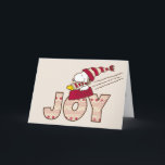 Peanuts | Snoopy & Woodstock Joy Sled Ride Holiday Card<br><div class="desc">Celebrate the holidays and your love of Peanuts with this ugly sweater Christmas design featuring Snoopy and Woodstock sledding in Snoopy's food dish.</div>