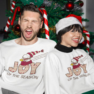 Peanuts Snoopy & Woodstock Joy Sled Ride Sweatshirt