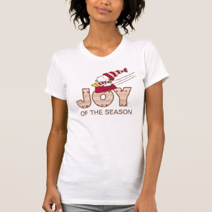 Peanuts   Snoopy & Woodstock Joy Sled Ride T-Shirt