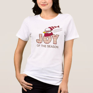 Peanuts Snoopy & Woodstock Joy Sled Ride Tri-Blend Shirt