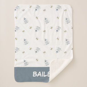 Peanuts   Snoopy & Woodstock Laughing Pattern Sherpa Blanket