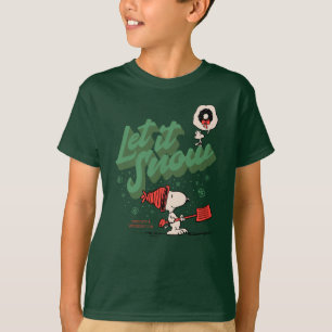Peanuts Snoopy & Woodstock Let It Snow T-Shirt