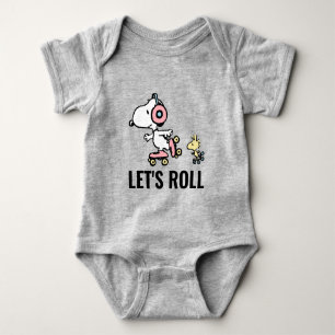 PEANUTS Snoopy & Woodstock Let's Roll Baby Bodysuit