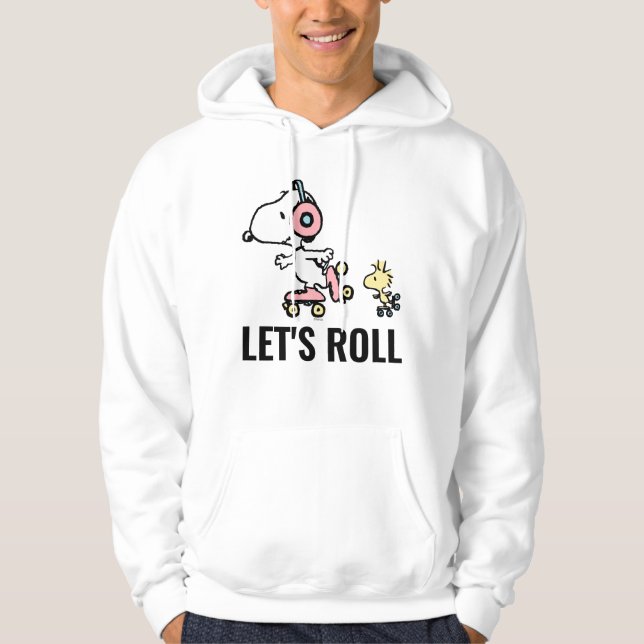 PEANUTS | Snoopy & Woodstock | Let's Roll Hoodie (Front)