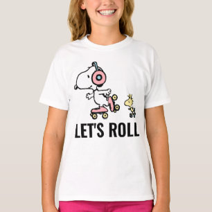 PEANUTS   Snoopy & Woodstock   Let's Roll T-Shirt