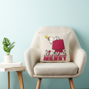 Peanuts   Snoopy & Woodstock Merry Ugly Sweater Cushion
