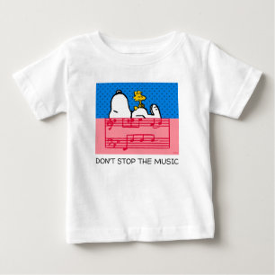 Peanuts   Snoopy & Woodstock Music & Polka Dots Baby T-Shirt