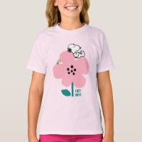 Peanuts | Snoopy & Woodstock Nap on Pink Flower