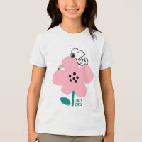 Peanuts | Snoopy & Woodstock Nap on Pink Flower