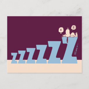 Peanuts   Snoopy & Woodstock Nap Postcard