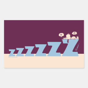Peanuts   Snoopy & Woodstock Nap Rectangular Sticker