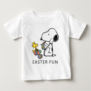 Peanuts   Snoopy & Woodstock Painting Eggs Baby T-Shirt