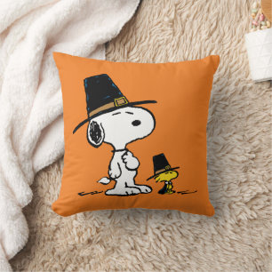 Peanuts   Snoopy & Woodstock Pilgrim Cushion