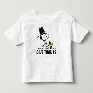 Peanuts   Snoopy & Woodstock Pilgrim Toddler T-Shirt