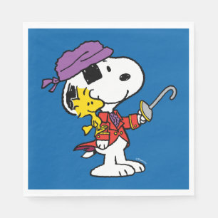 Peanuts   Snoopy & Woodstock Pirates Napkin