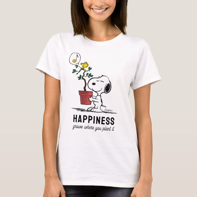 Peanuts | Snoopy & Woodstock Plant A Tree T-Shirt (Front)