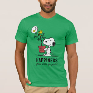 Peanuts Snoopy & Woodstock Plant A Tree T-Shirt