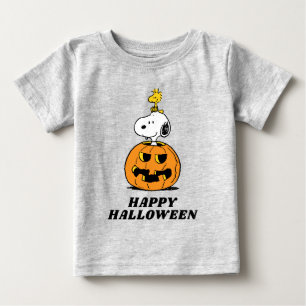 Peanuts Snoopy & Woodstock Pop-up Pumpkin Baby T-Shirt