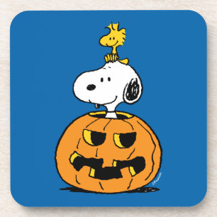 Peanuts Snoopy & Woodstock Pop-up Pumpkin Coaster