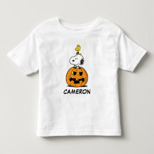 Peanuts   Snoopy & Woodstock Pop-up Pumpkin Toddler T-Shirt