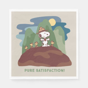 Peanuts   Snoopy & Woodstock Pure Satisfaction Napkin