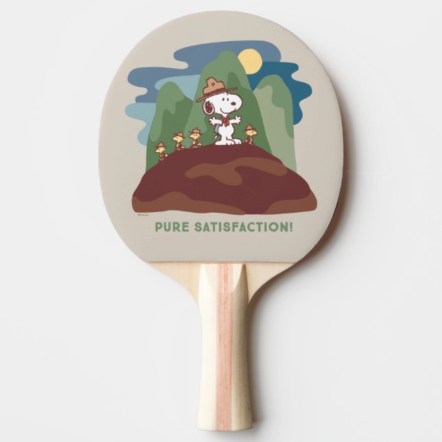 Peanuts | Snoopy & Woodstock Pure Satisfaction Ping Pong Paddle (Front)
