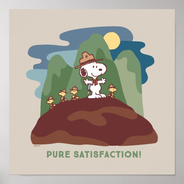 Peanuts | Snoopy & Woodstock Pure Satisfaction Poster (Front)
