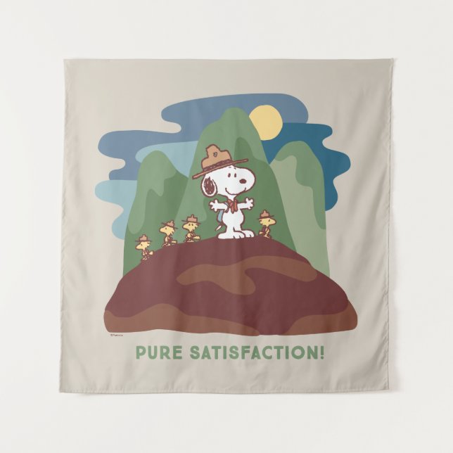 Peanuts | Snoopy & Woodstock Pure Satisfaction Tapestry (Front)