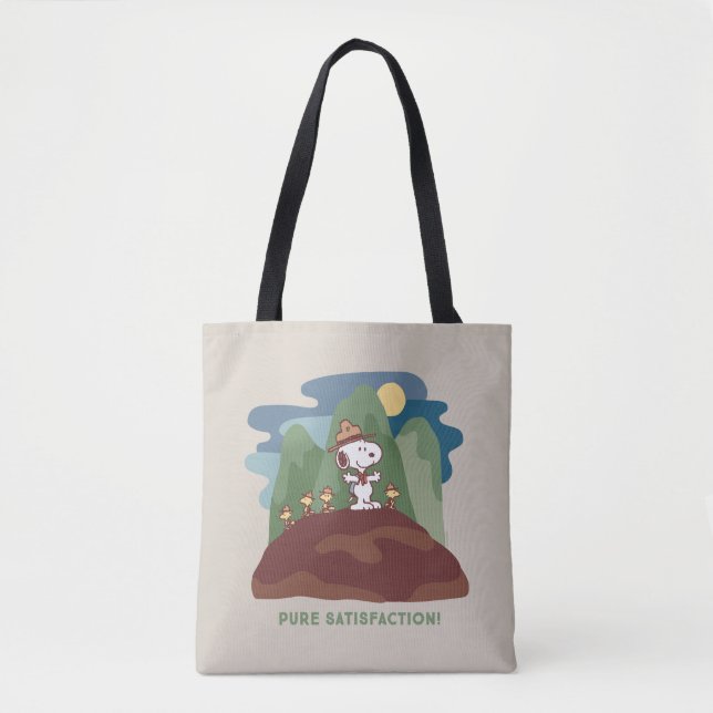 Peanuts | Snoopy & Woodstock Pure Satisfaction Tote Bag (Front)