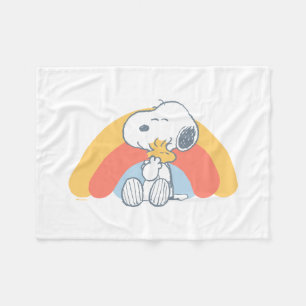Peanuts   Snoopy & Woodstock Rainbow Baby Fleece Blanket
