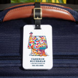 Peanuts | Snoopy & Woodstock Rainbow Paint Luggage Tag<br><div class="desc">Check out this fun Peanuts design featuring Snoopy and Woodstock.</div>