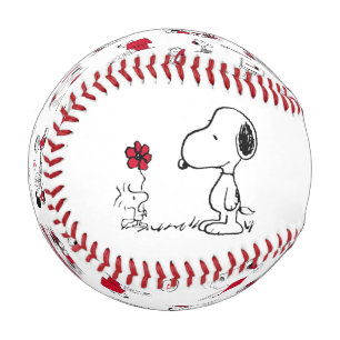 Peanuts   Snoopy & Woodstock Red & Black Baseball