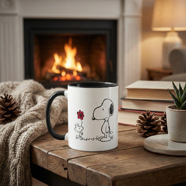 Peanuts | Snoopy & Woodstock Red & Black Mug (Creator Uploaded)