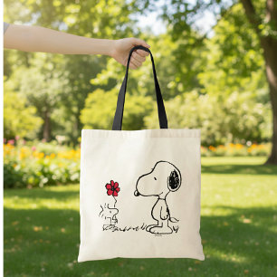Peanuts   Snoopy & Woodstock Red & Black Tote Bag