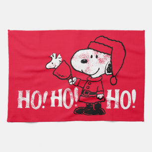 Peanuts   Snoopy & Woodstock Ringing Bells Tea Towel