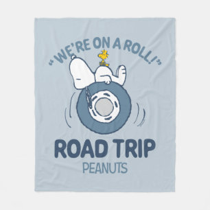 Peanuts   Snoopy & Woodstock Road Trip Fleece Blanket