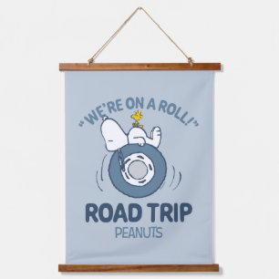 Peanuts Snoopy & Woodstock Road Trip Hanging Tapestry