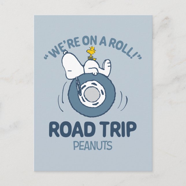 Peanuts | Snoopy & Woodstock Road Trip Postcard (Front)