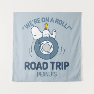 Peanuts   Snoopy & Woodstock Road Trip Tapestry