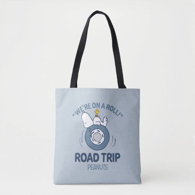 Peanuts | Snoopy & Woodstock Road Trip Tote Bag (Front)