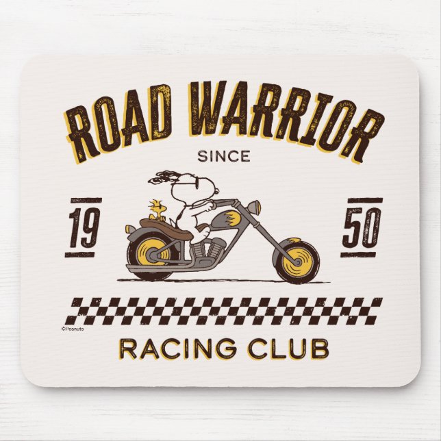 Peanuts | Snoopy & Woodstock Road Warriors Mouse Mat (Front)