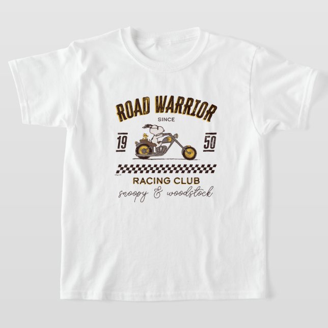 Peanuts | Snoopy & Woodstock Road Warriors T-Shirt (Laydown)