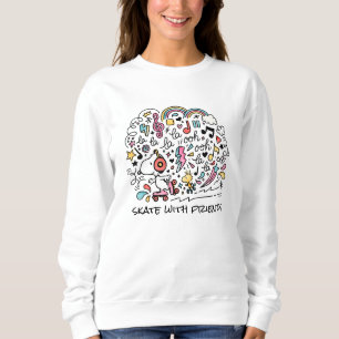 Peanuts Snoopy & Woodstock Roller Skating Sweatshirt