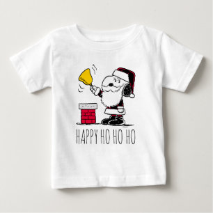 Peanuts   Snoopy & Woodstock Santa Bell Ringer Baby T-Shirt